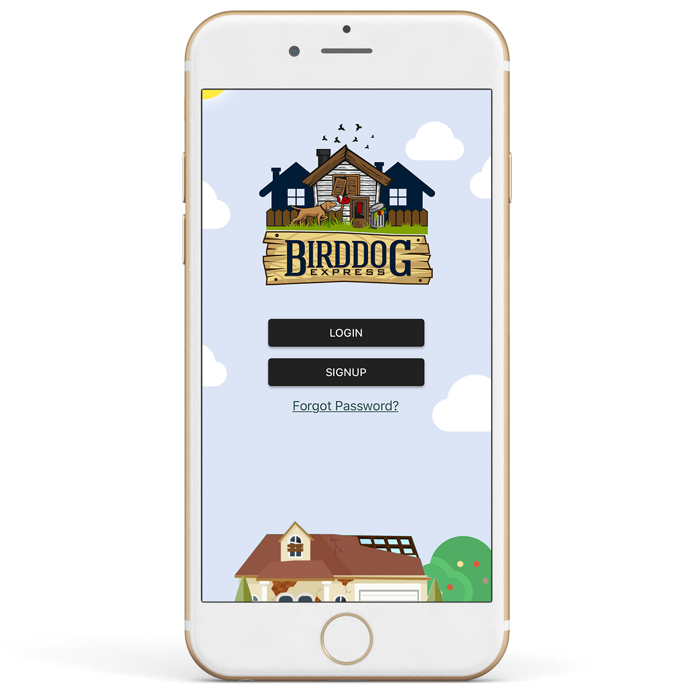 Bird Dog Mobile App in hand